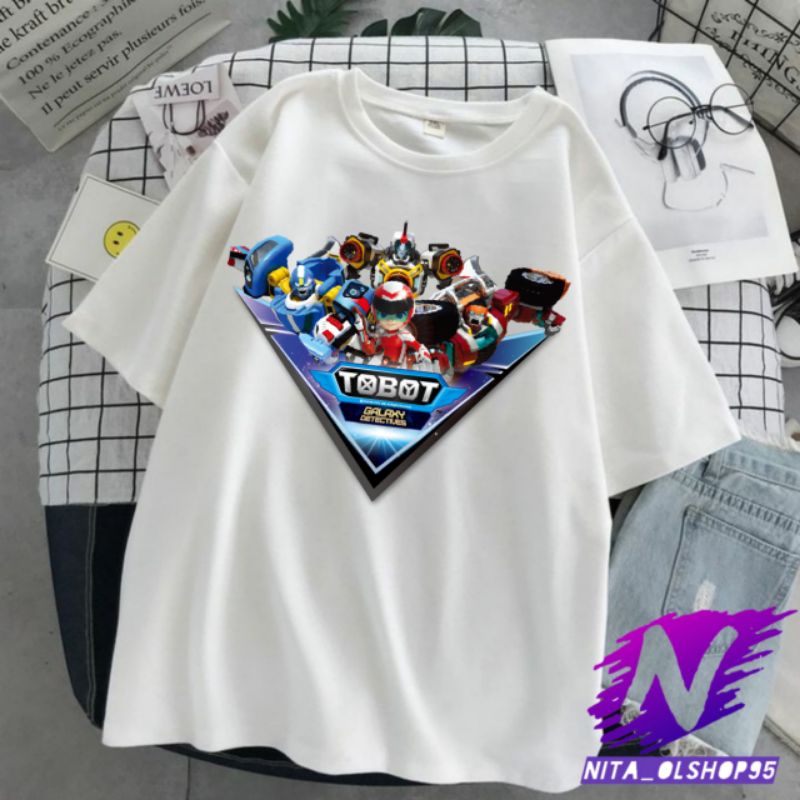 kaos robot kaos anak robot tobot baju kartun anak robot