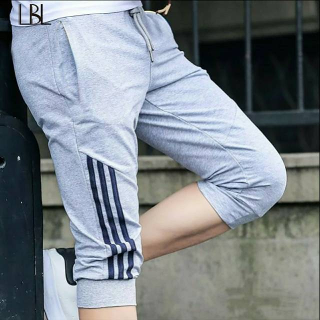 CELANA JOGGER PENDEK LIST SAMPING