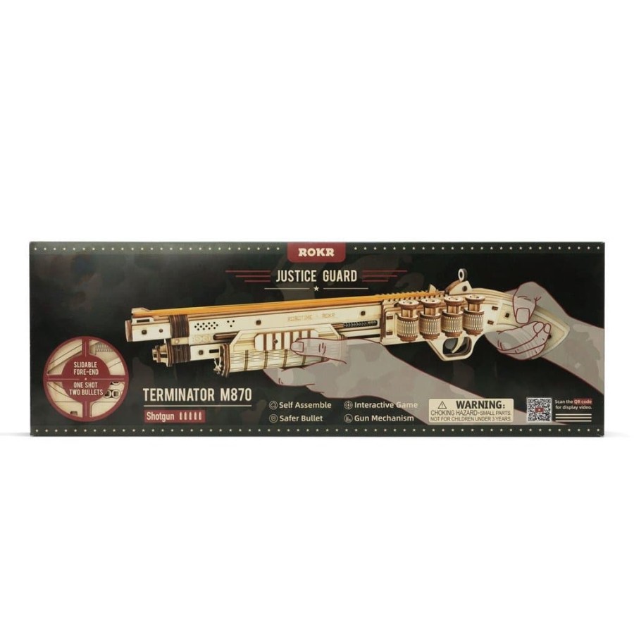 ROLIFE Robotime Justice Guard Gun Toys Terminator M870 LQ501 Perfect Gift For Your Love One