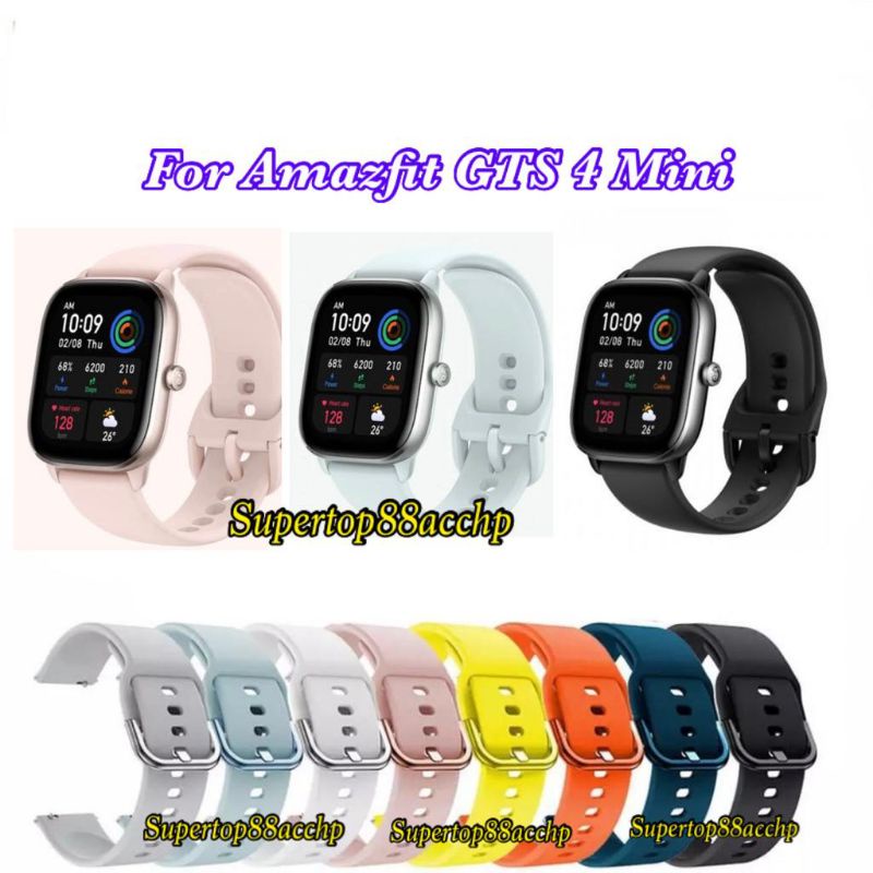 Strap Amazfit GTS 4 / GTS 4 Mini Tali Jam Tangan Rubber Colorful Buckle Model Active