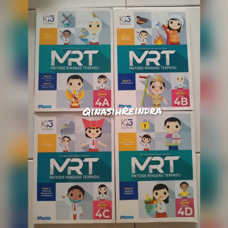 1 SET Buku MRT SD/Mi kelas 4 K13 Revisi