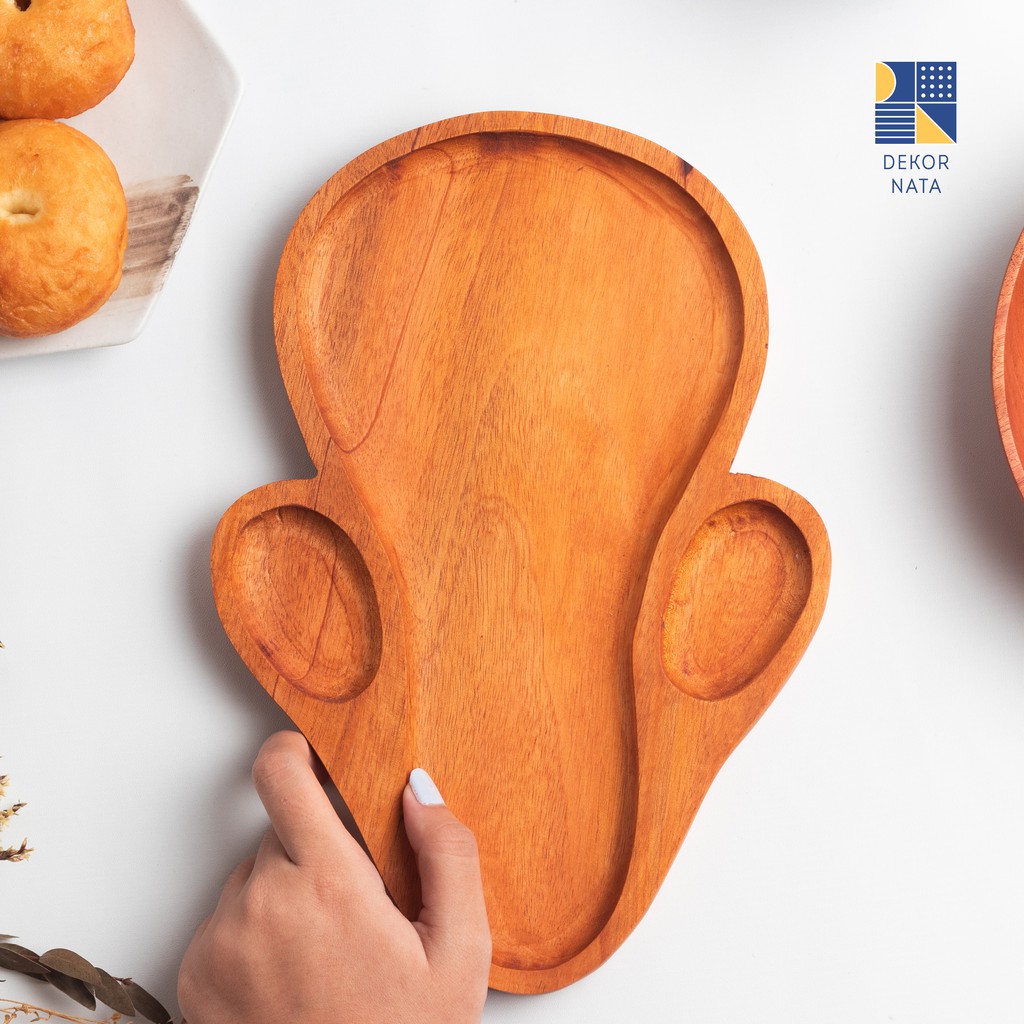 

Dekornata Puppy Wooden Plate / Piring Kayu