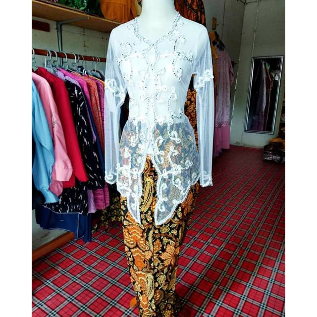 Setelan kebaya akad manten nikahan Payet murah