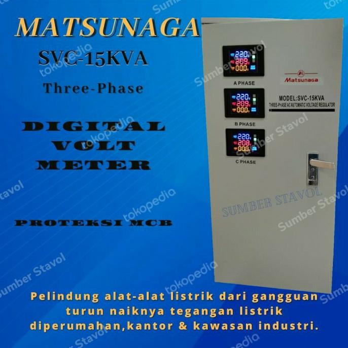 stabilizer matsunaga 15 kva 3 phase
