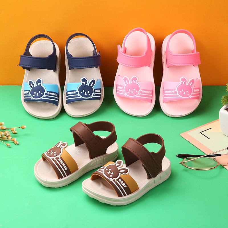 HappyOliver BUNNY SKIVE 5001+8 Sandal Anak Perempuan Bahan Karet Model Lucu 1-6 Tahun Import