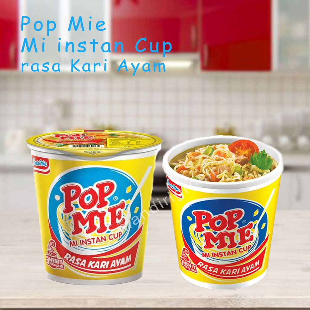 Mi Instan Cup * Pop Mie * Rasa Kari Ayam * 75g