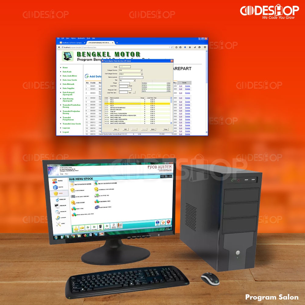 Program Aplikasi Fpos Bengkel Software Service Bengkel Original