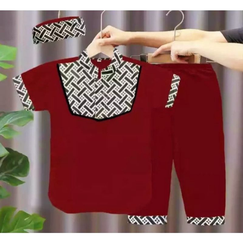 SETELAN KOKO BATIK ANAK / PAKAIAN ANAK LAKI LAKI TERMURAH 2-10TAHUN