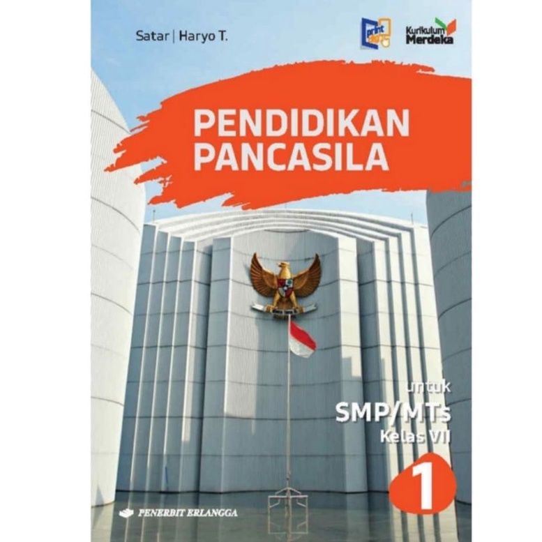 Erlangga - Buku Pelajaran Pendidikan Pancasila Kelas 1 SMP/MTs Merdeka