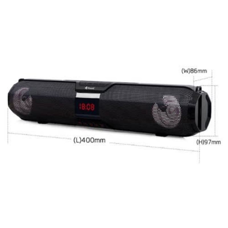 Speaker Bluetooth Kisonli LED 900 LED900 LED-900 Super Bass Micro SD USB FM Radio