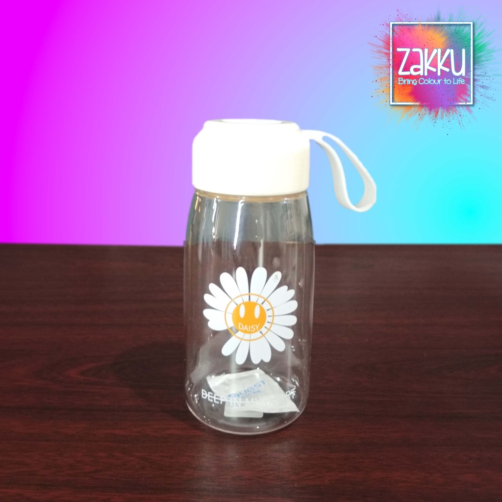 ZAKKU BOTOL MINUM PLASTIK DAISY 380ML - PORTABLE CUP LUCU - BOTOL TUMBLR
