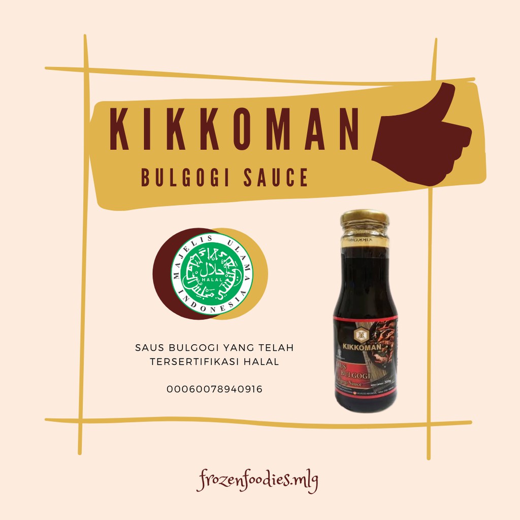 

Kikkoman Saus Bulgogi Halal 300 ml