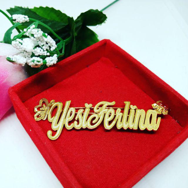 BROS NAMA CUSTOM GOLD/SILVER 24k ANTI KARAT-Seperti Yesi Ferlina