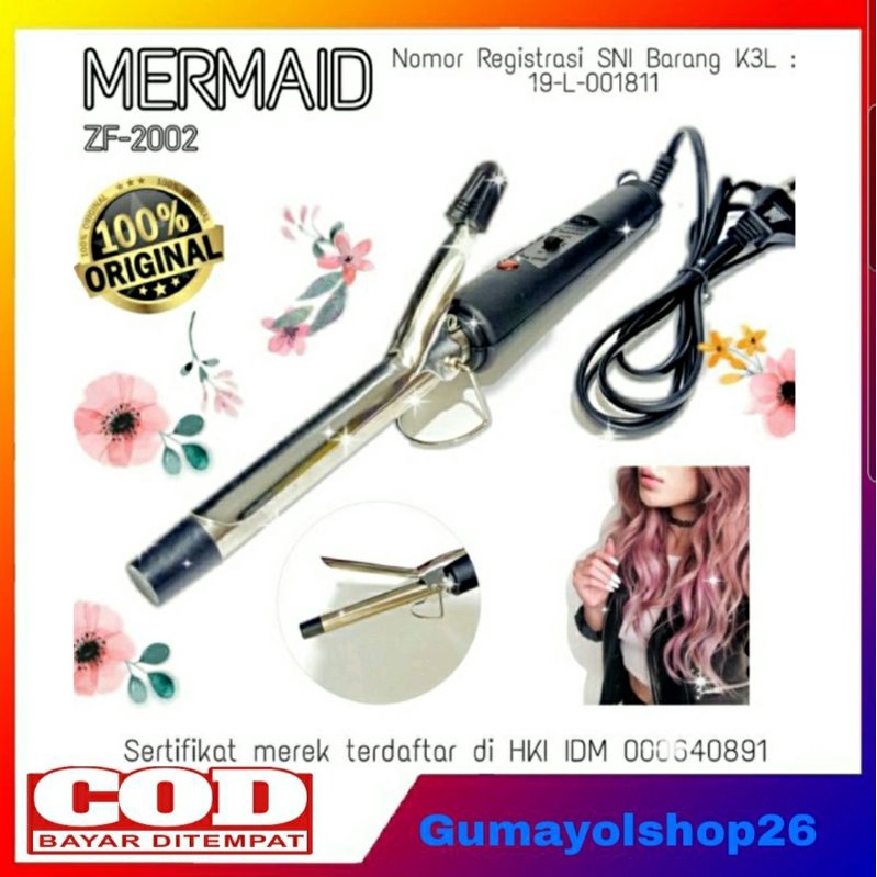 Catok Rambut Curly Kriting/ Catok Rambut kriting Mermaid ZF-2002