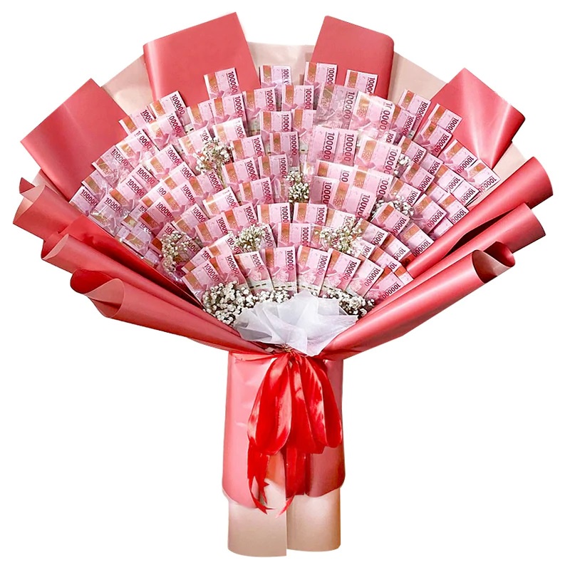 Bouquet Buket uang kekinian mahar acara besar dijamin amanah dan asli chat sebelum order