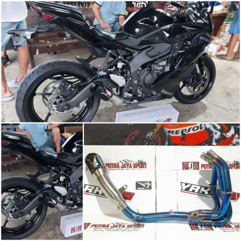 knalpot austin racing for zx25r full system pnp
