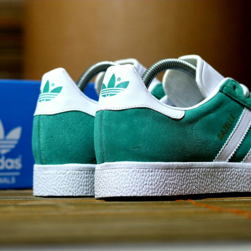 *ADIDAS GAZELLE GREEN WHITE ORIGINAL BNIB*