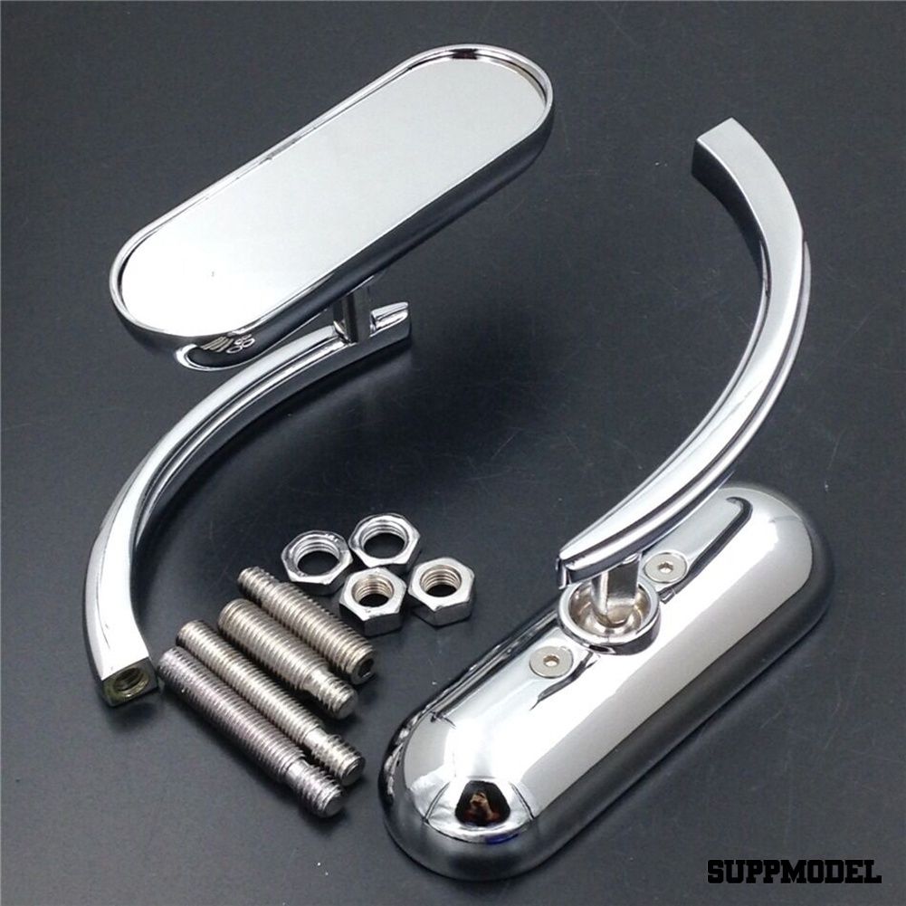 Spm Kaca Spion Samping Kiri Kanan Bentuk Oval Mini Universal Untuk Motor
