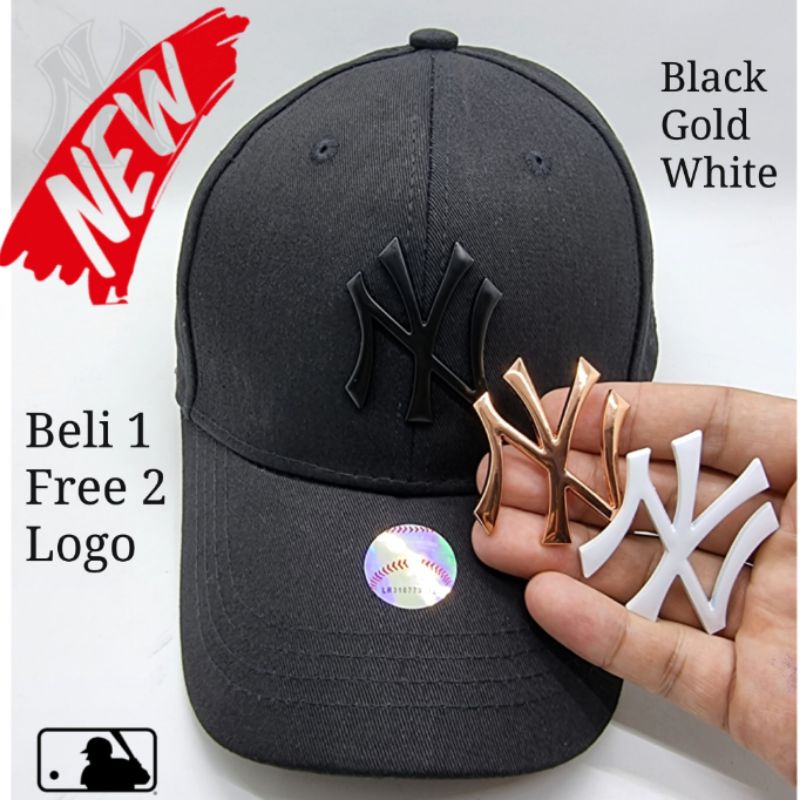 Topi Baseball Pria Cowok Cewek Import Model Terbaru Logo Plat Besi Metal Bisbol
