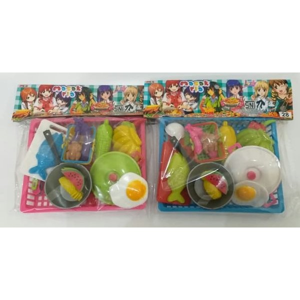 [BISA COD] Ciustoys KS28 Mainan Anak Perempuan Perlengkapan Masak Masakan Keranjang Set-1