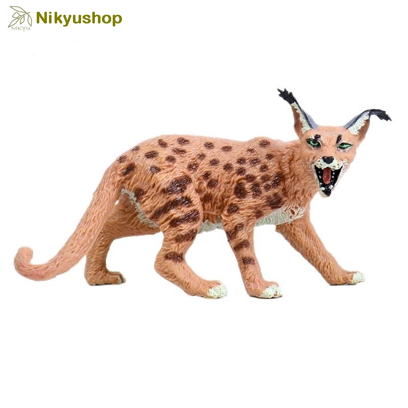 [Nikyushop] Mainan Edukasi Pajangan Miniatur Hewan Binatang Cat Animal Figure Kucing Lynx