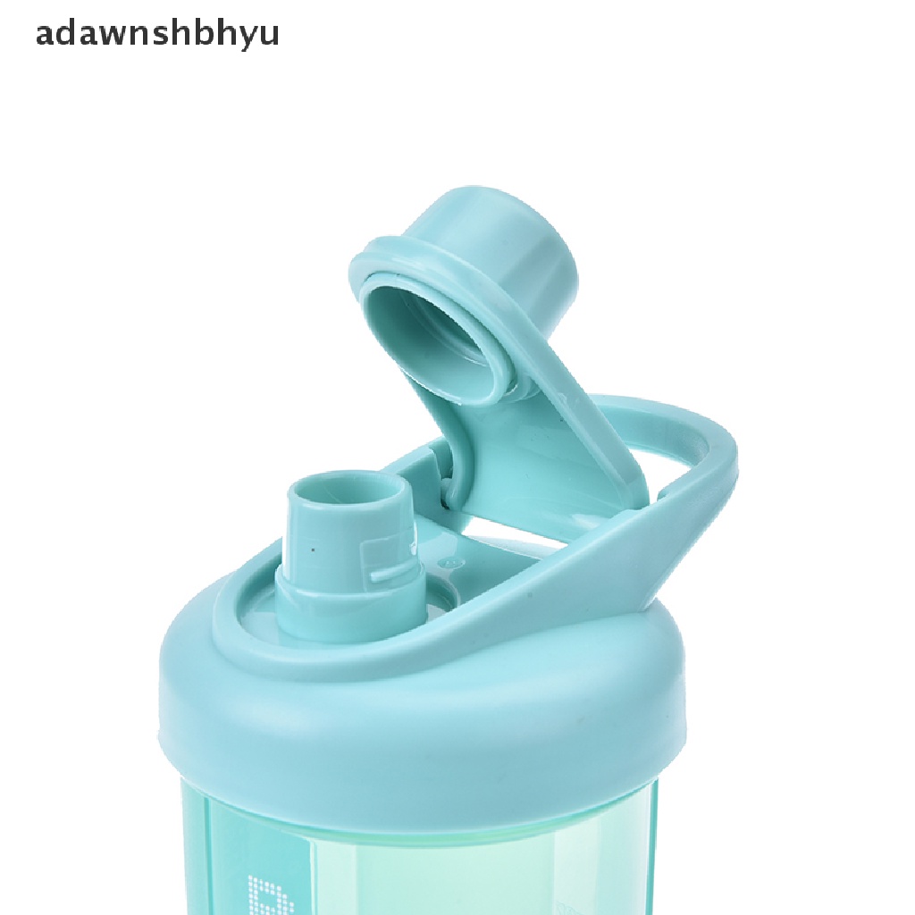 Adawnshbhyu 1pc Botol shaker protein Dengan Bola Campur fitness gym water bottle fitness mixer