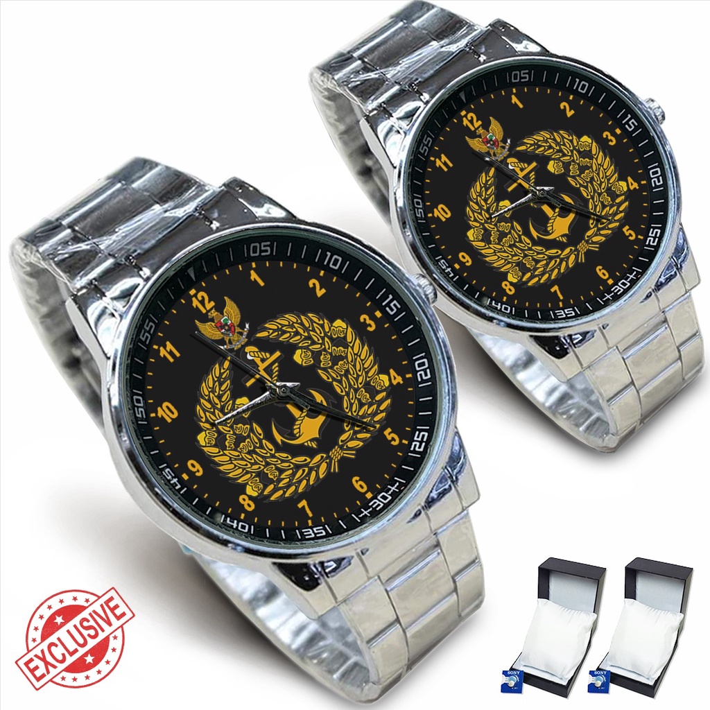 Jam Tangan Rantai Couple TNI A.L - 01 (Awesome)