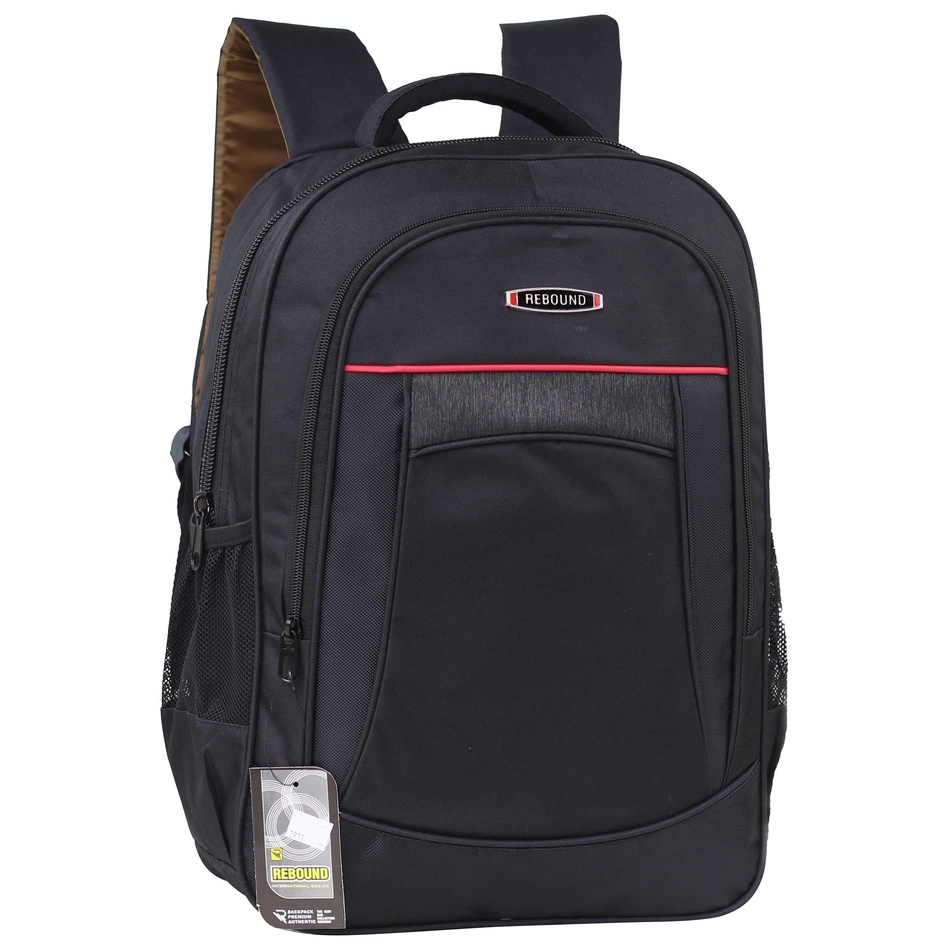 Obral Tas Backpack Pria SMP SMA Cowok Ransel Gendong Hitam Polo Berkualitas