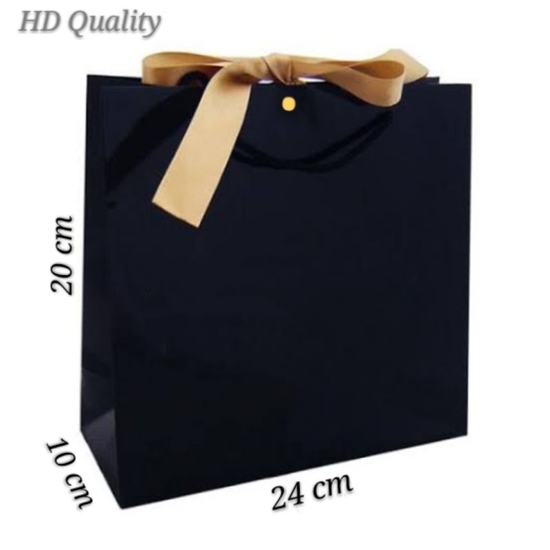 

LUXURY PAPERBAG SUPERBLACK TAS KADO HADIAH | shopee indonesia |