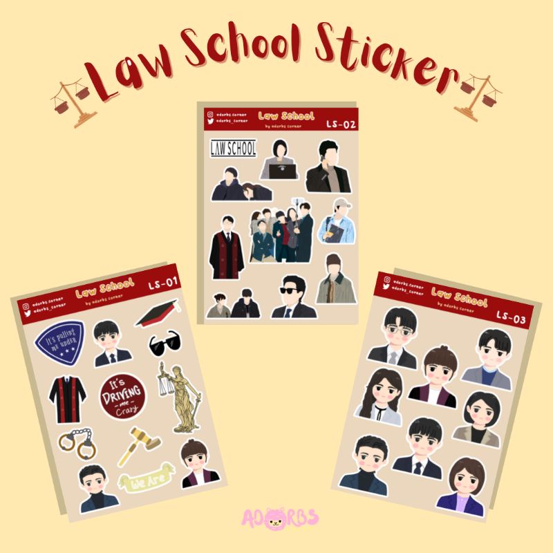 

Sticker Law School KDrama - Adorbs Corner