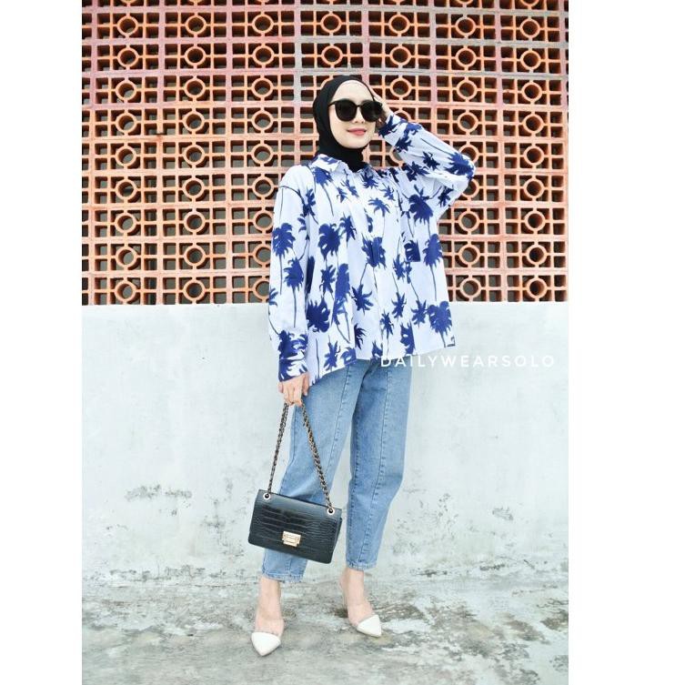 Harga||termurah ♁ KEMEJA RAYON OVERSIZE (JUMBO LD 120) / KEMEJA MOTIF JUMBO Produk