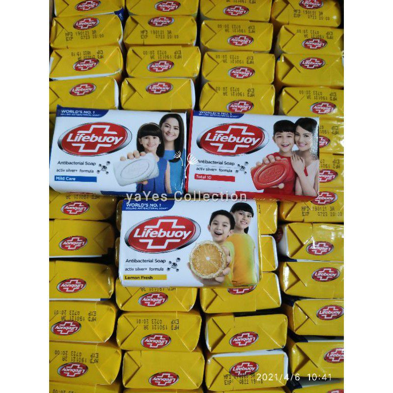 COD Sabun Batangan Lifeboy bar soap 75g antibakteri lifebuoy lifboy lemon Kuning Total Merah mild Biru