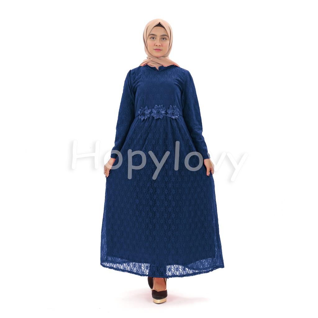 HOPYLOVY - Maxi Vera Dress Brukat