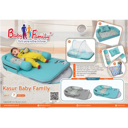 Kasur Baby Family Kasur Tidur Bayi + Kelambu Kasur Lipat Bayi - Terbaru!!