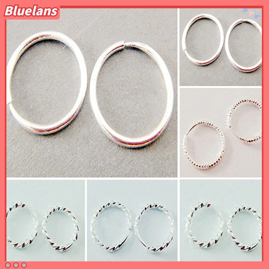 Anting Bentuk Lingkaran Bahan Alloy Untuk Wanita