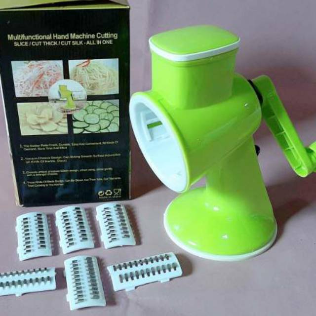 Alat pemotong sayur , 293 , daging multifungsi, hand machine cutting manual-Hijau