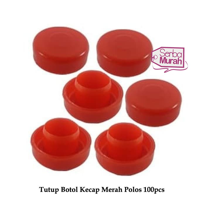 Tutup Botol Kecap Merah Dan Limun Bahan Plastik (100 Pcs)