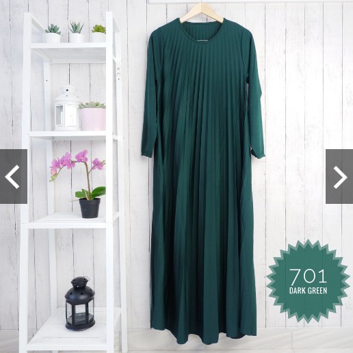 BD 701 - GAMIS PLISKET POLOS HYGET MAXY MURAH XL MUSLIMAH GROSIR WARNA REMPEL PLEATED MAXI DRESS