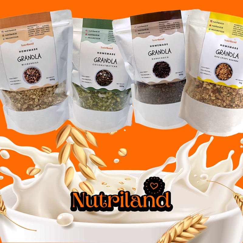 

Granola Nutriland Sarapan Sehat Praktis Sereal Oatmeal