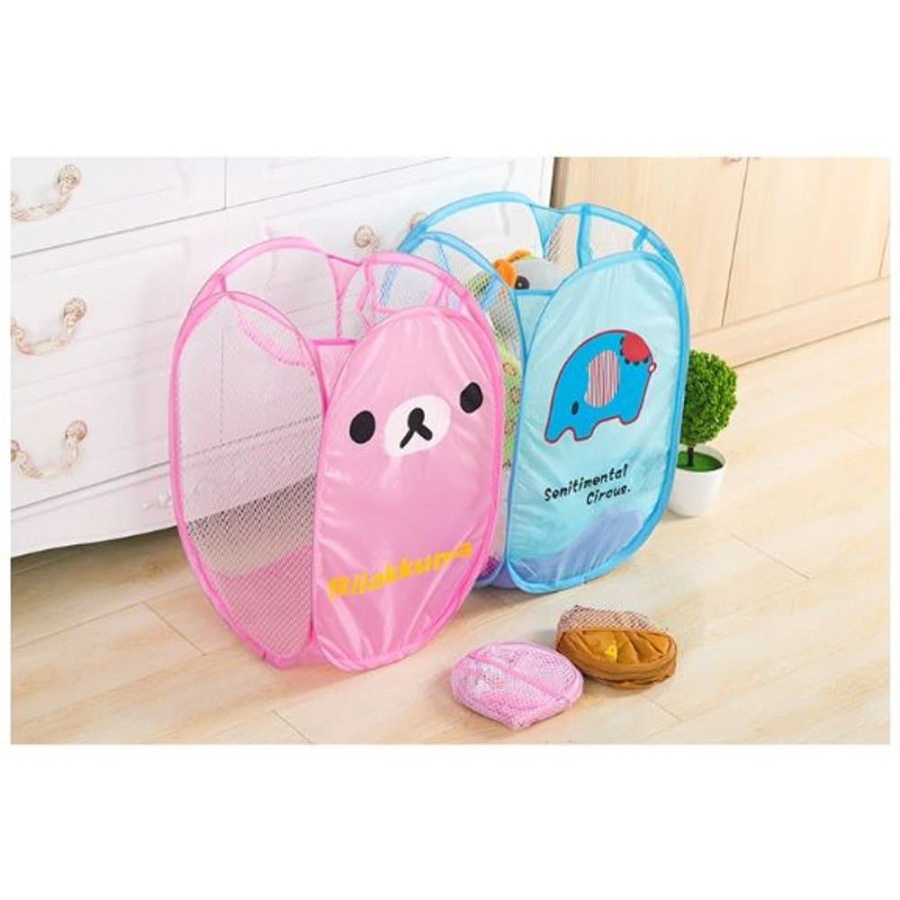 Keranjang laundry basket baju Kotor storage penyimpanan portable jaring