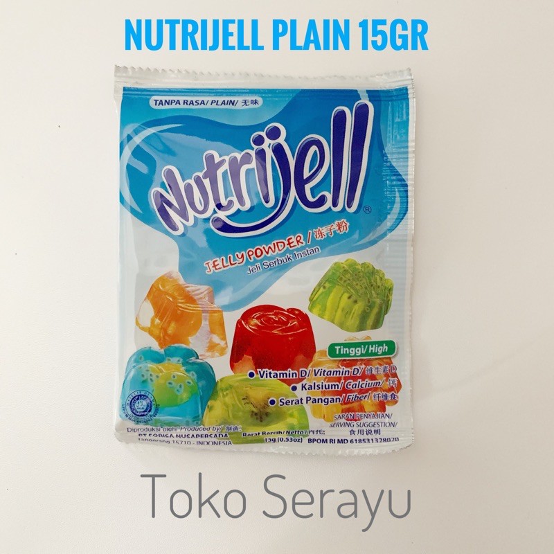 

Nutrijell Plain 15gr Tanpa Rasa