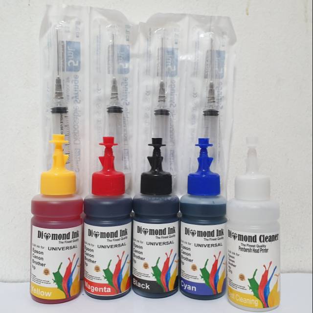 Tinta Canon MG2570 @4warna Dan Head Cleaner