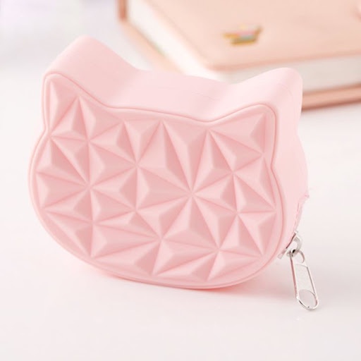 ❤GTB❤ Dompet Cute Cat Silicone Short Wallet Girls Mini Purse Key Wallet mini Bags D032