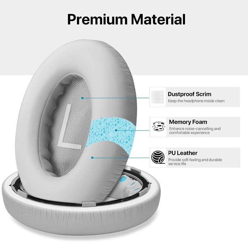 Gro Bantalan Telinga Pengganti Earpads Cushion Untuk Bose 700nc700 Headphone Nirkabel Peredam Kebisingan