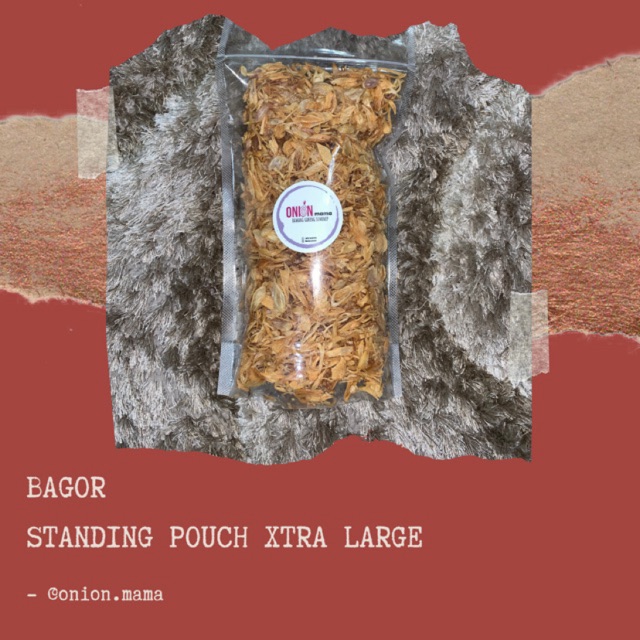 

bawang goreng sumenep - stand. pouch XTRA LARGE onion.mama