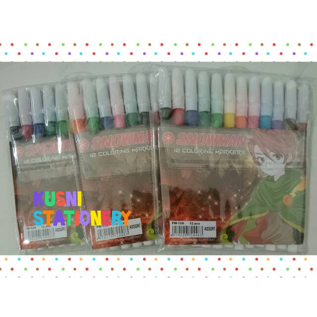 

Spidol Snowman 12 Warna
