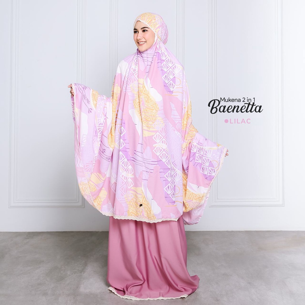 Mukena Dewasa Jumbo Baenetta 2 in 1 Bonus Tas KhadijahLabel