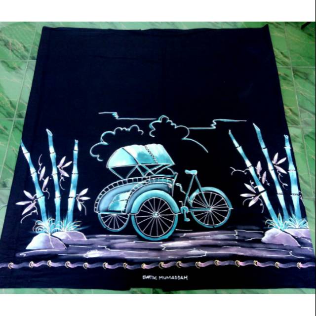GROSIR SARUNG BATIK LUKIS ORNAMEN MOTIF BECAK CINTA