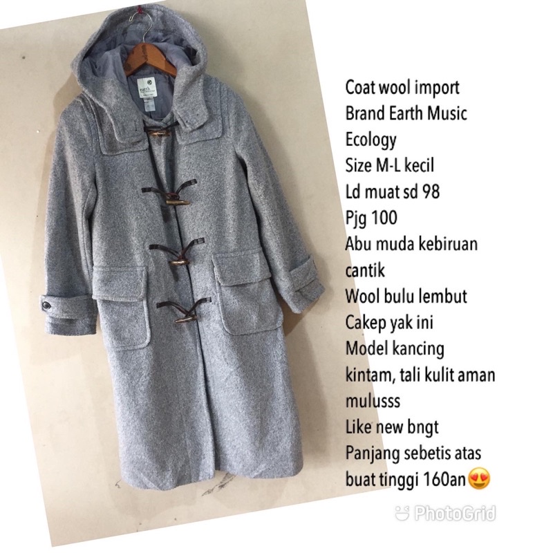 coat wool brand Earth music ecology