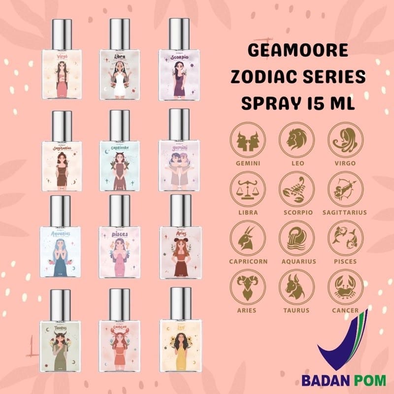 [BPOM] * NCC * Geamoore Parfum Spray Bakaratz Zodiac Inspired Perfume Geamore Geammore 15 ml dan 30 ml